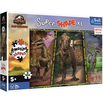 

Trefl Puzzle Super Shape XL Jurský svět: Křídový kemp 104 dílků