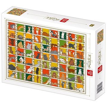 

Deico Puzzle Vzorník: Kočky 1000 dílků