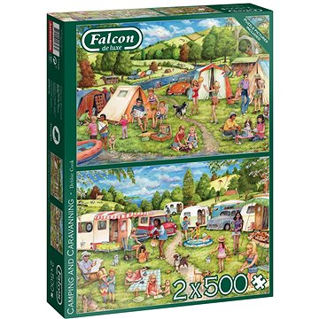 

Falcon Puzzle Táboření a kempování 2x500 dílků