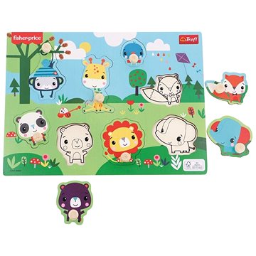 

Trefl Dřevěná vkládačka Fisher Price Divoká zvířátka