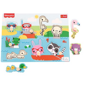 

Trefl Dřevěná vkládačka Fisher Price Zvířátka u vody