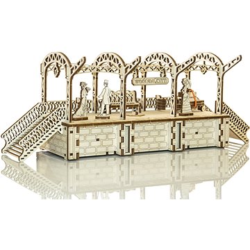 

Wooden City 3D puzzle Železniční stanice 175 dílů