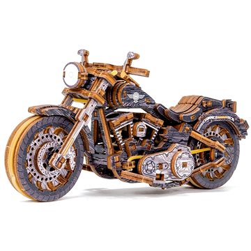 

Wooden City 3D puzzle Motocykl Cruiser Limitovaná edice 168 dílů