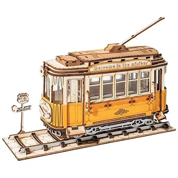 

Robotime Rolife 3D dřevěné puzzle Tramvaj 145 dílků