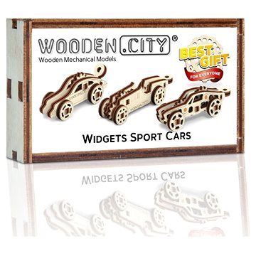 

Wooden City 3D puzzle mini sada Widgets: Sportovní auta 42 dílků