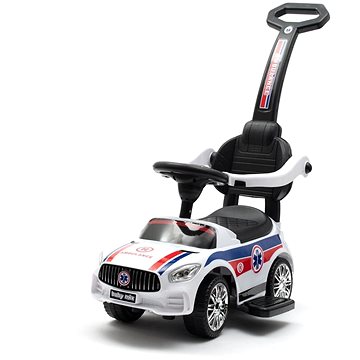 

Baby Mix Dětské odrážedlo se zvukem a vodící tyčí Ambulance bílé