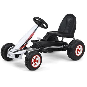 

Milly Mally Dětská šlapací motokára Go-kart Viper bílá