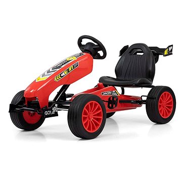 

Milly Mally Dětská šlapací motokára Go-kart Rocket červená