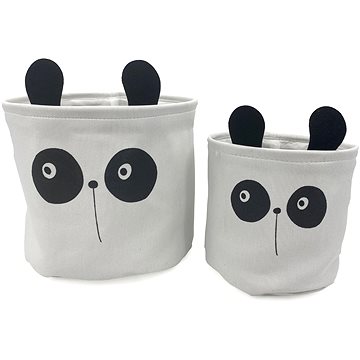

Dětský úložný box Animals, set 2 ks, panda
