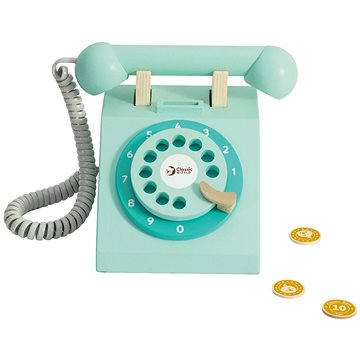 

Dětský dřevěný telefon na mince