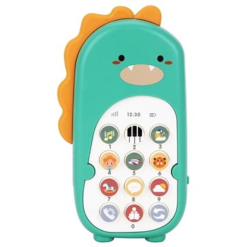 

eliNeli Dětský telefon dinosaurus, zelený