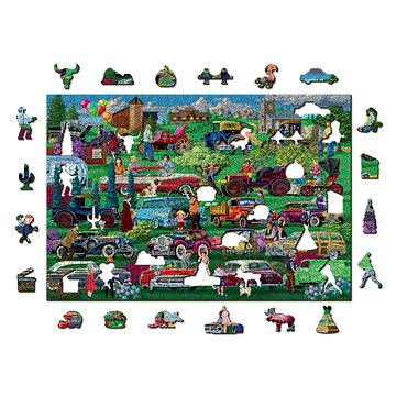 

Woden City Dřevěné puzzle Veteráni 2v1, 505 dílků eko