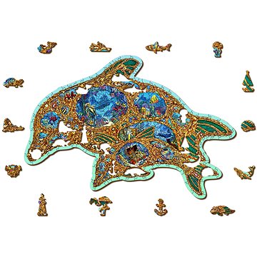 

Woden City Dřevěné puzzle Klenoty moře 250 dílků eko