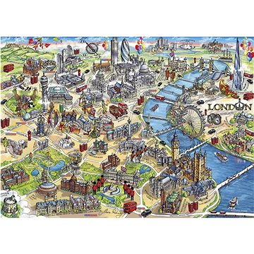 

Gibsons Puzzle Londýnské památky 1000 dílků