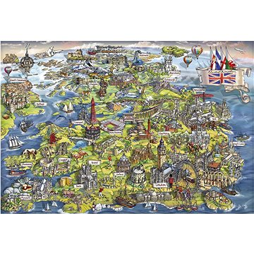 

Gibsons Puzzle Krásná Británie 500 dílků