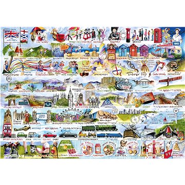 

Gibsons Puzzle Symboly Velké Británie 1000 dílků