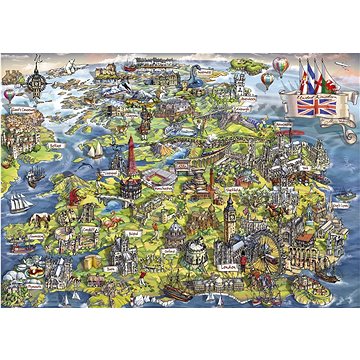 

Gibsons Puzzle Nádherná Británie 1000 dílků