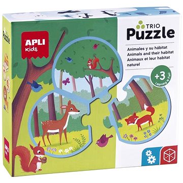 

Apli Puzzle Trio zvířátka a jejich životní prostředí