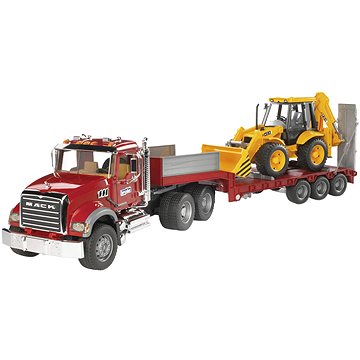 

Bruder 02813 Tahač MACK Granite s bagrem JCB 4CX