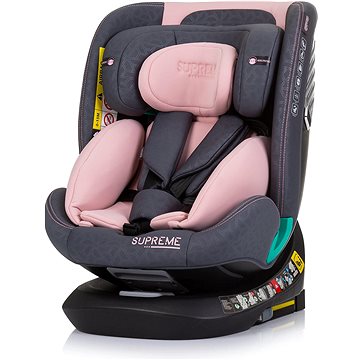 

CHIPOLINO Supreme i-Size 40-150 cm Isofix 360 Flamingo