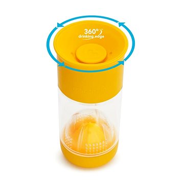 

Munchkin Netekoucí hrnek s infuzérem 414 ml žlutý