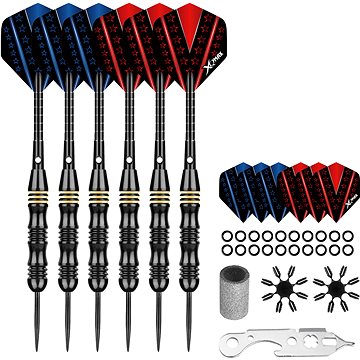

XQ MAX Sada XQMax SET šipky 6 × 24 g Steel + příslušenství