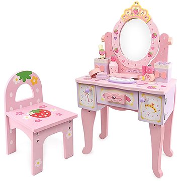 

MXM Dětský dřevěný stolek se židličkou pro malé princezny