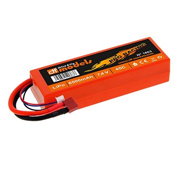 

DF Models LiPo Aku 7,4V/6500mAh 45C Pro Racing T-Plug