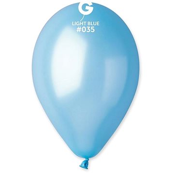 

SMART BALLOONS metalické 100 ks světle modrý 26 cm