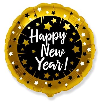 

FLEXMETAL Balónek foliový - happy new year - 45 cm - silvestr