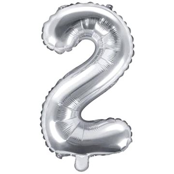 

PARTYDECO Balón foliový číslice stříbrná 35 cm - 2 (nelze plnit heliem )