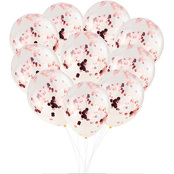 

Martom Nafukovací party balonky 100 ks, růžové konfety