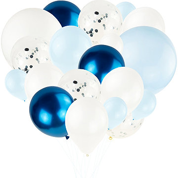

Martom Sada nafukovacích party balonků, odstíny modré