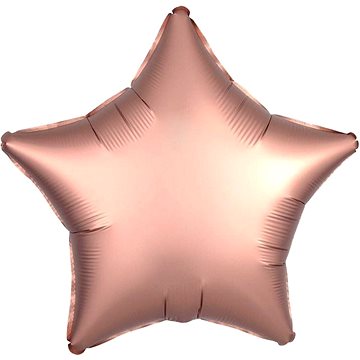 

FLEXMETAL Balón foliový hvězda růžovo zlatá - rose gold 45 cm