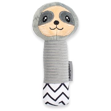 

New Baby Dětská pískací plyšová hračka s chrastítkem Sloth