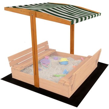

Baby Mix Stříška pro dětské pískoviště 120 × 120 cm, zeleno-bílá
