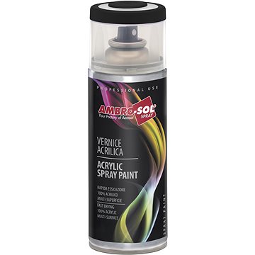 

AMBRO-SOL Víceúčelová černá akrylová barva ve spreji, Multipurpose Acrylic Paint
