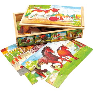 

Bino puzzle v krabičce, zvířátka