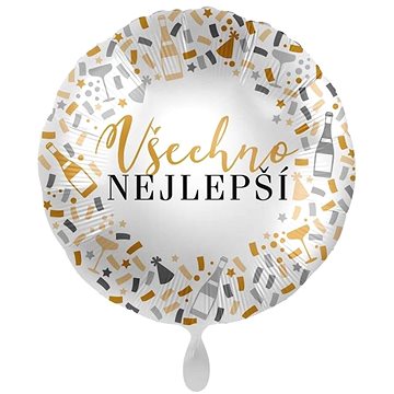 

AMSCAN Balón foliový všechno nejlepší kulatý 43 cm