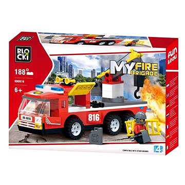 

Blocki MyFireBrigade Fire engine with tow hook