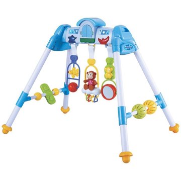 

BABY MIX Hrající edukační hrazdička De Lux, blue