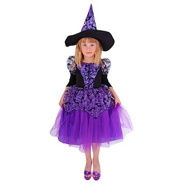 

Rappa Dětský kostým čarodějnice fialový, Halloween M