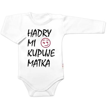 

Baby Nellys body dlouhý rukáv Hadry mi kupuje matka bílé vel. 68