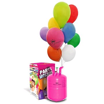 Heliový set + 50 balónků a mašle - Herní set