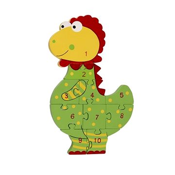 

Puzzle s čísly - Dinosaurus