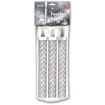 

TARRA Párty fontána na dort 12 cm - bílá 3 ks