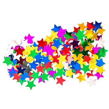 Konfety mini, hvězdy, mix barev - Konfety