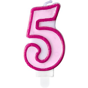 Svíčka narozeninová, 7cm, číslice 