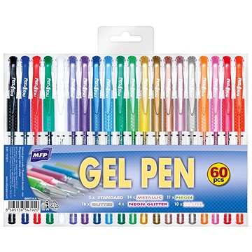 

Gelové pero set 60ks 1102-1012M mix
