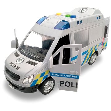 

MaDe Auto policejní dodávka, na setrvačník s reálným hlasem posádky, 21 cm